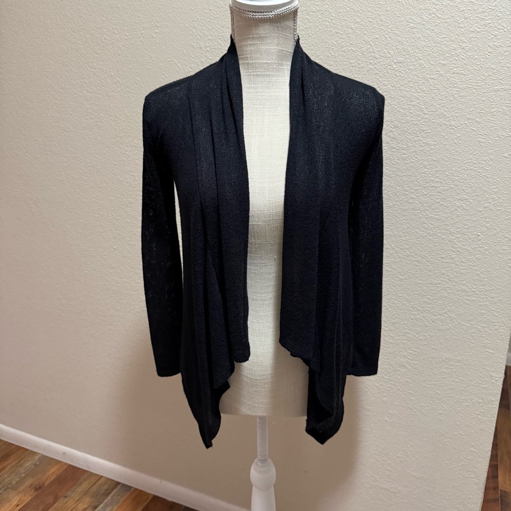 About A Girl Elegant Black Women's Cardigan - Size XS